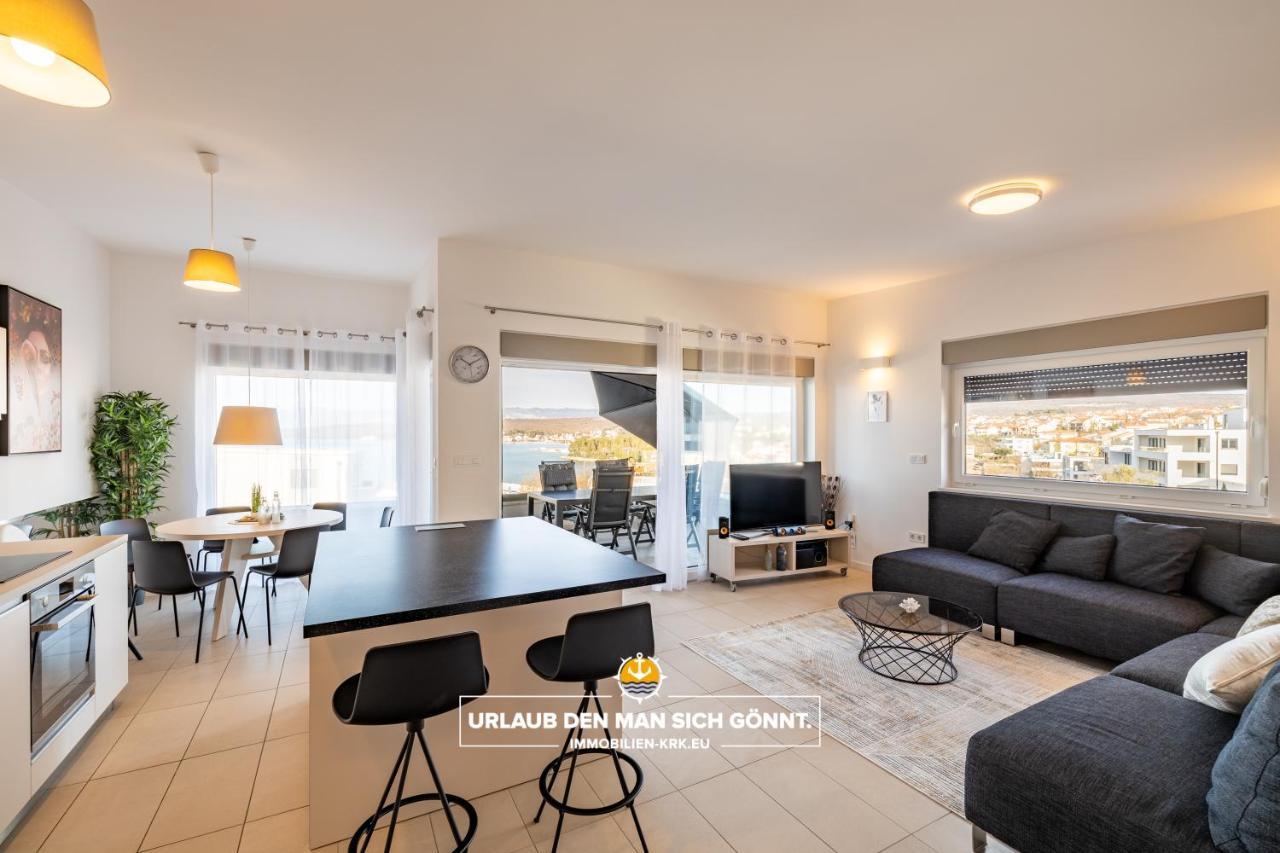 Penthouse Panorama Deluxe In Malinska 아파트 외부 사진